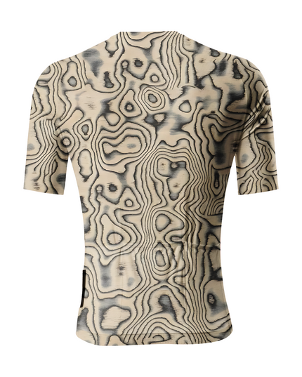 RockBros Men's "Terra Rhythm" Topographic Map Performance Cycling Jersey