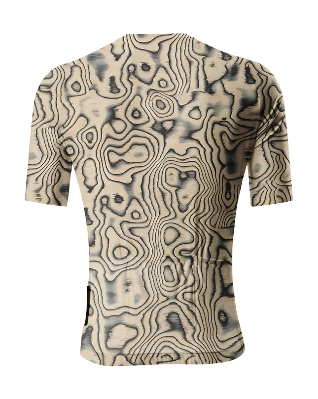 RockBros Men's "Terra Rhythm" Topographic Map Performance Cycling Jersey