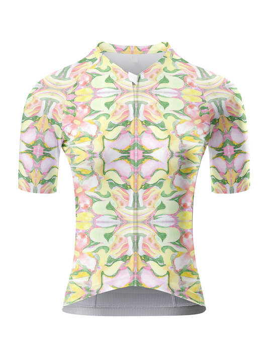 ROCKBROS Women's Floral Symmetry All-Weather Watercolor Art Pro Jersey