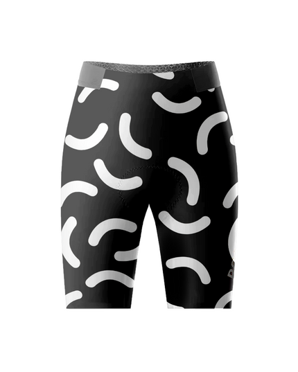 ROCKBROS Women's Blue Leopard & Geometric Circle Asymmetrical Aero Jersey