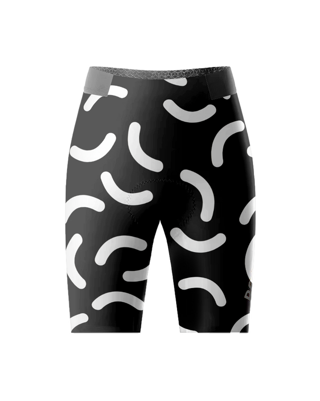 ROCKBROS Women's Blue Leopard & Geometric Circle Asymmetrical Aero Jersey