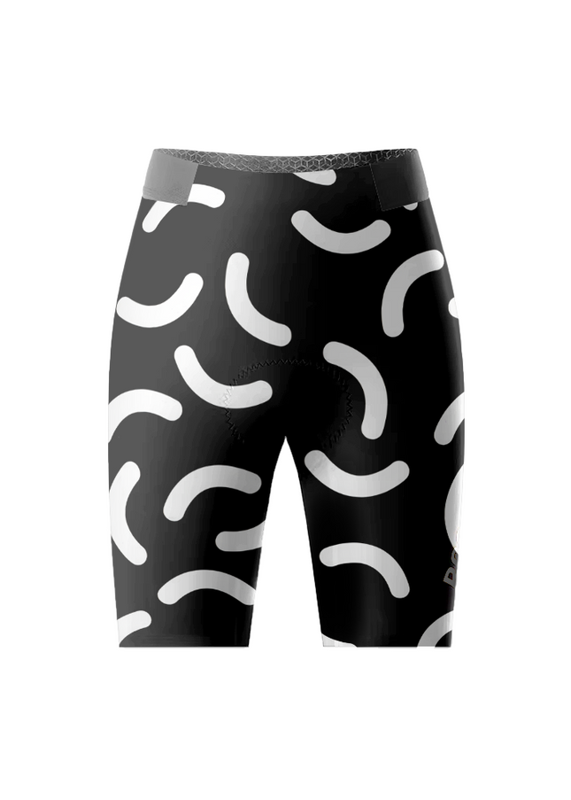 ROCKBROS Women's Blue Leopard & Geometric Circle Asymmetrical Aero Jersey