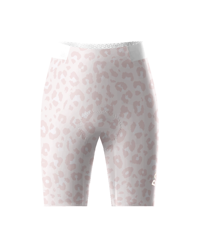 ROCKBROS Women's Pink Mirage All-Weather Asymmetrical Animal-Print Jersey