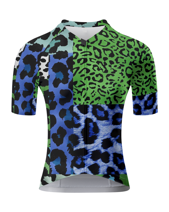 ROCKBROS Women's Neon Safari All-Weather Asymmetrical Patchwork Pro Jersey