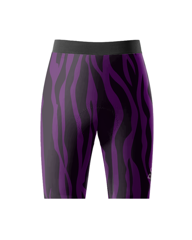 ROCKBROS Women's Purple Zebra-Leopard Textured Aero Cycling Jersey