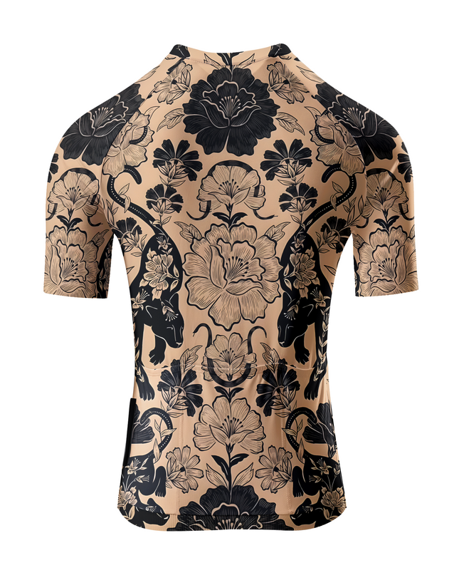 ROCKBROS Women's Panther-Floral Vintage All-Weather Pro Aero Jersey