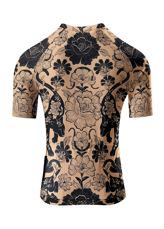 ROCKBROS Women's Panther-Floral Vintage All-Weather Pro Aero Jersey