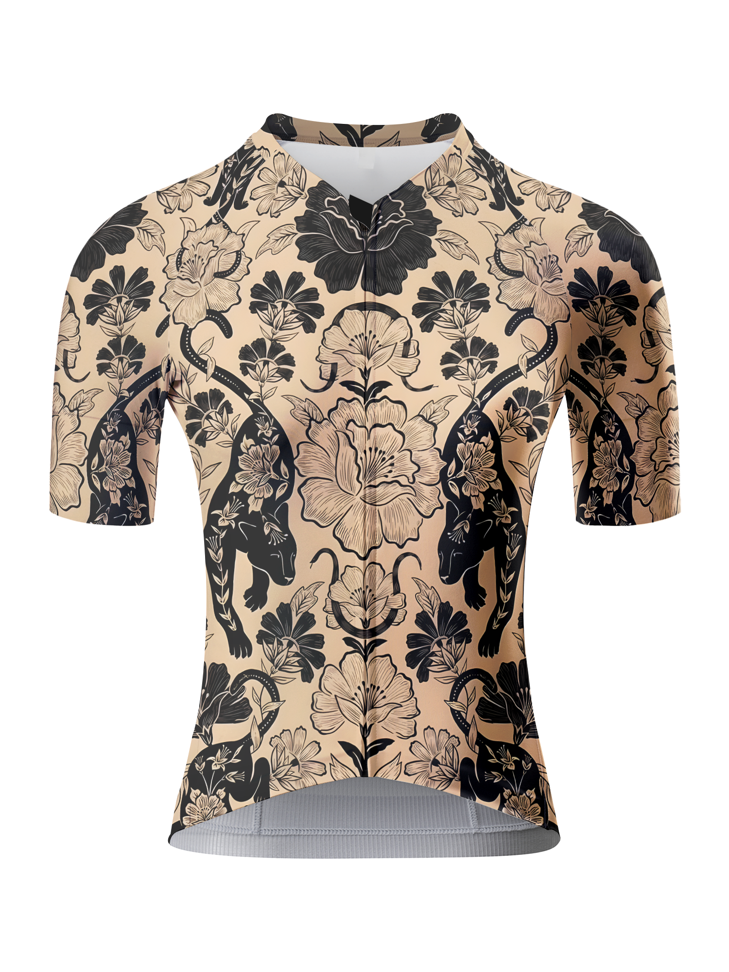 ROCKBROS Women's Panther-Floral Vintage All-Weather Pro Aero Jersey