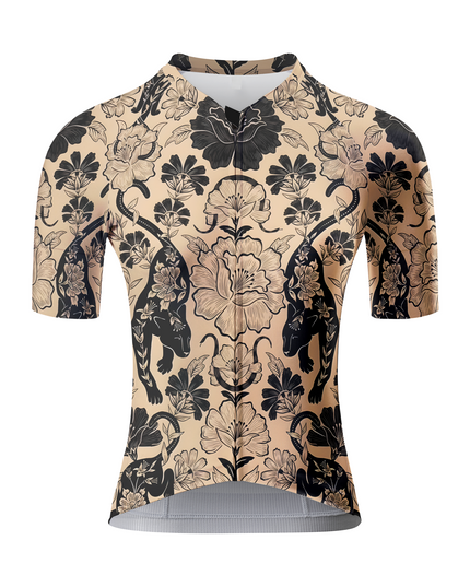 ROCKBROS Women's Panther-Floral Vintage All-Weather Pro Aero Jersey