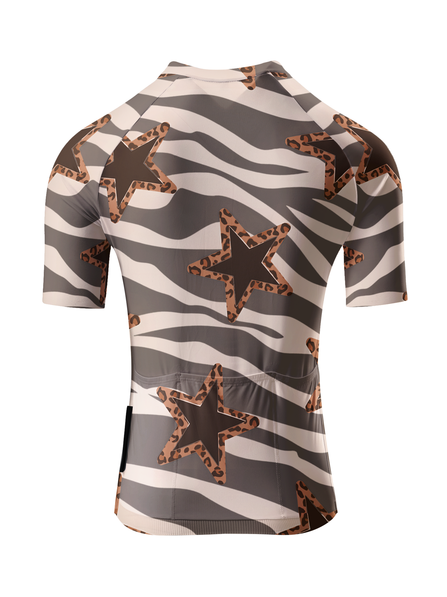 ROCKBROS Women's Modern Camo Zebra-Leopard Hybrid Star Jersey