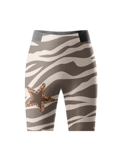 ROCKBROS Women's Modern Camo Zebra-Leopard Hybrid Star Jersey