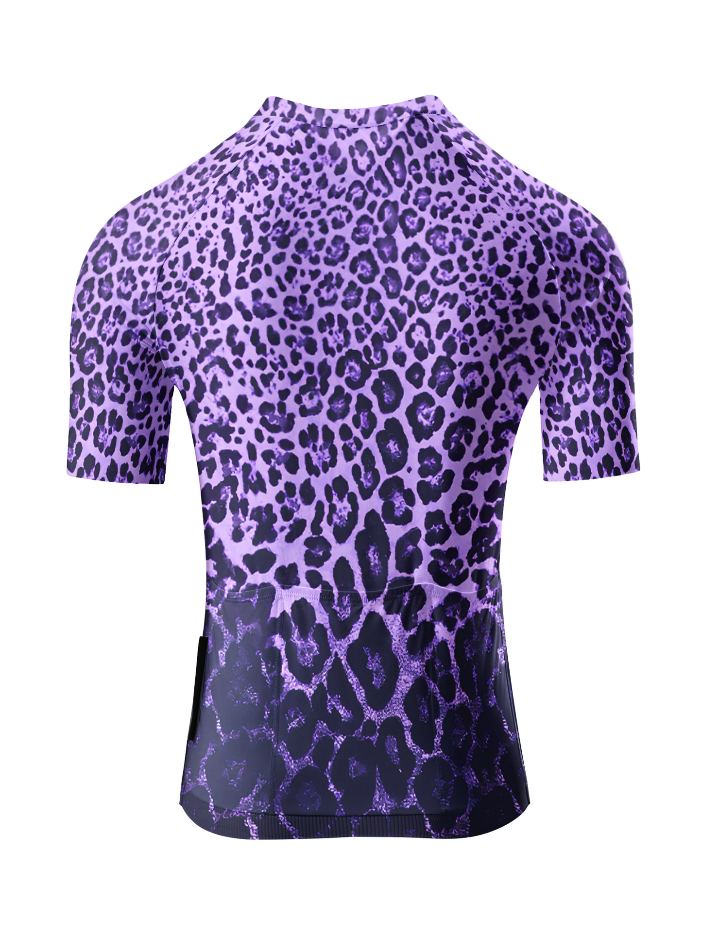 ROCKBROS Women's Fur Code Purple Leopard All-Weather Pro Aero Jersey