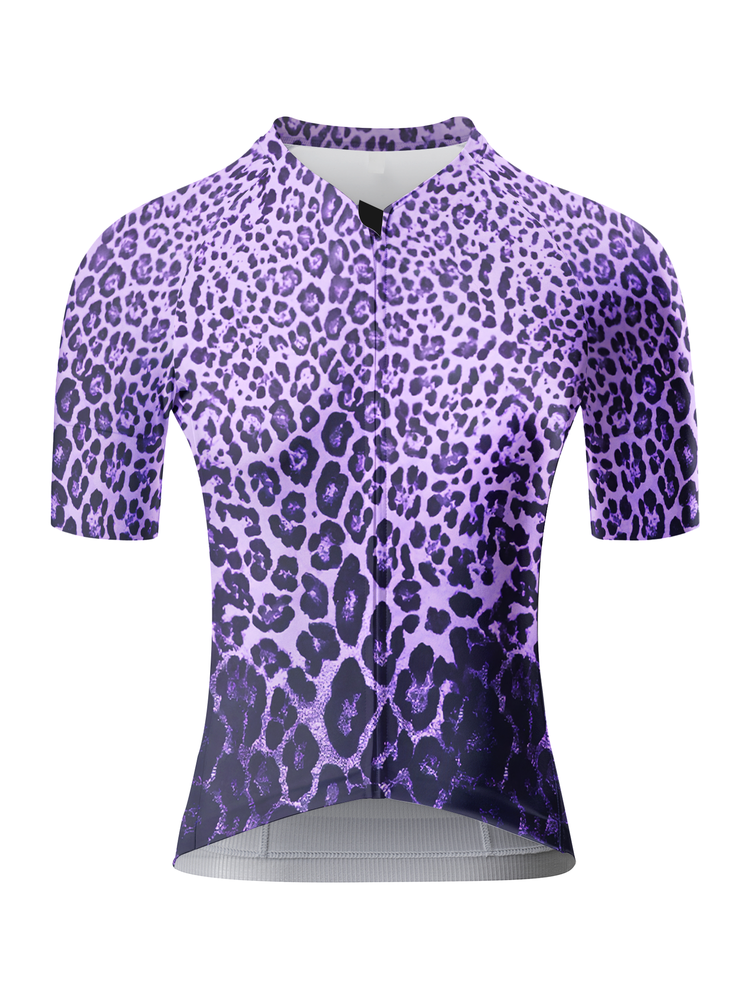 ROCKBROS Women's Fur Code Purple Leopard All-Weather Pro Aero Jersey