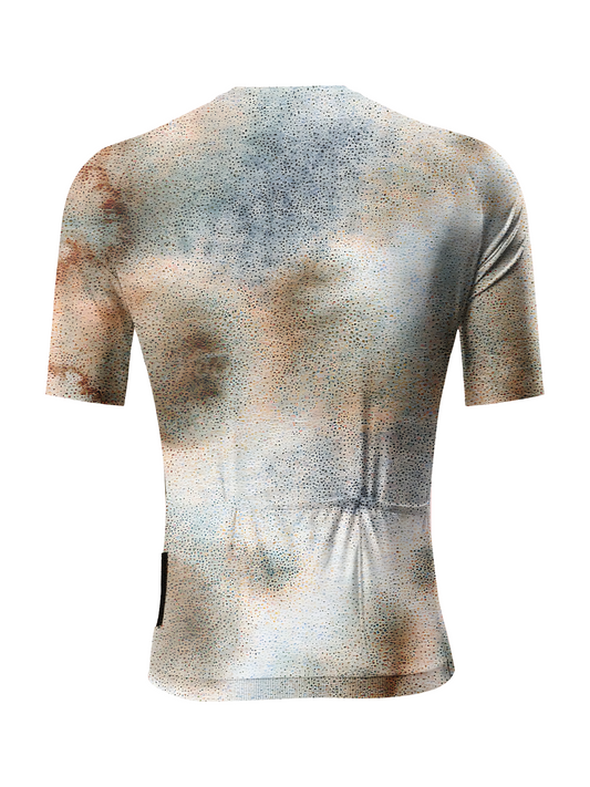 RockBros Women's "Terra Mosaic" Pointillist Art Cycling Jersey