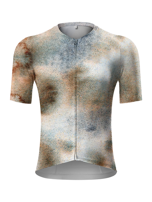 RockBros Women's "Terra Mosaic" Pointillist Art Cycling Jersey