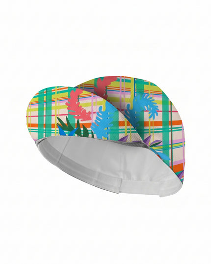 ROCKBROS Plaid Floral Art Cycling Cap