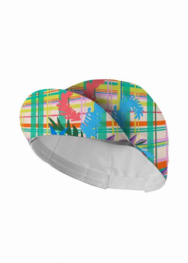 ROCKBROS Plaid Floral Art Cycling Cap