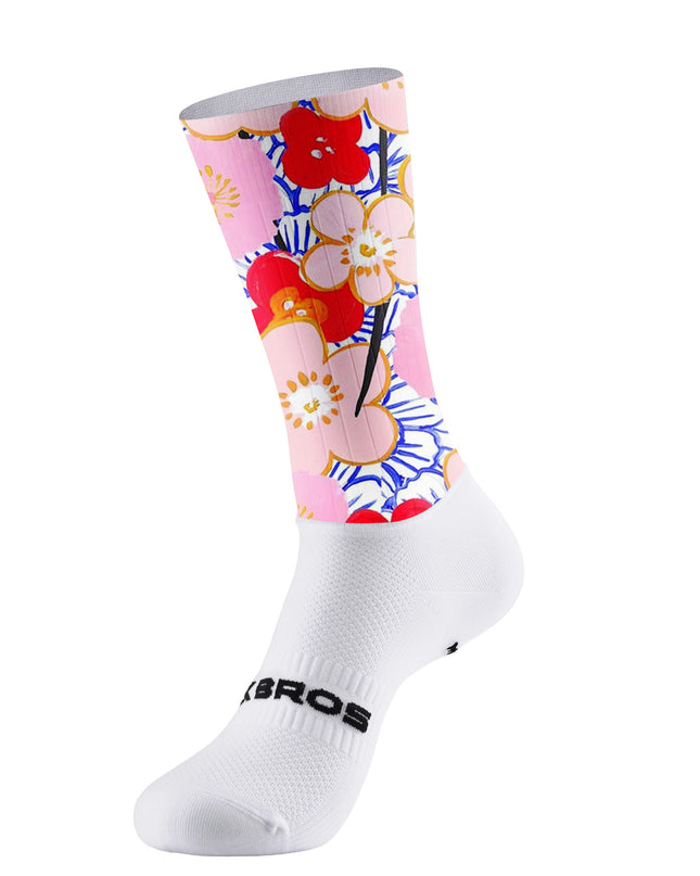ROCKBROS Women's Artistic Hand-Painted Floral Short Sleeve Cycling Set