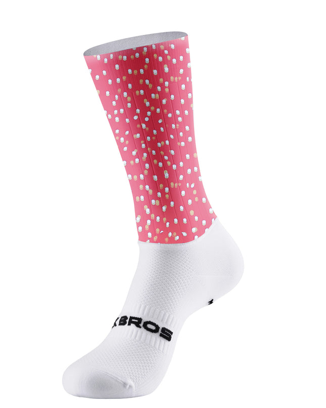 ROCKBROS Women's Short Sleeve Breathable Red Speckled Print Cycling Set