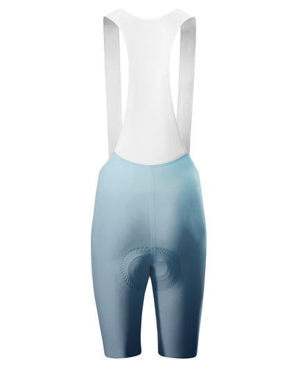 ROCKBROS Men's Sky Blue Gradient Compression Cycling Bibs