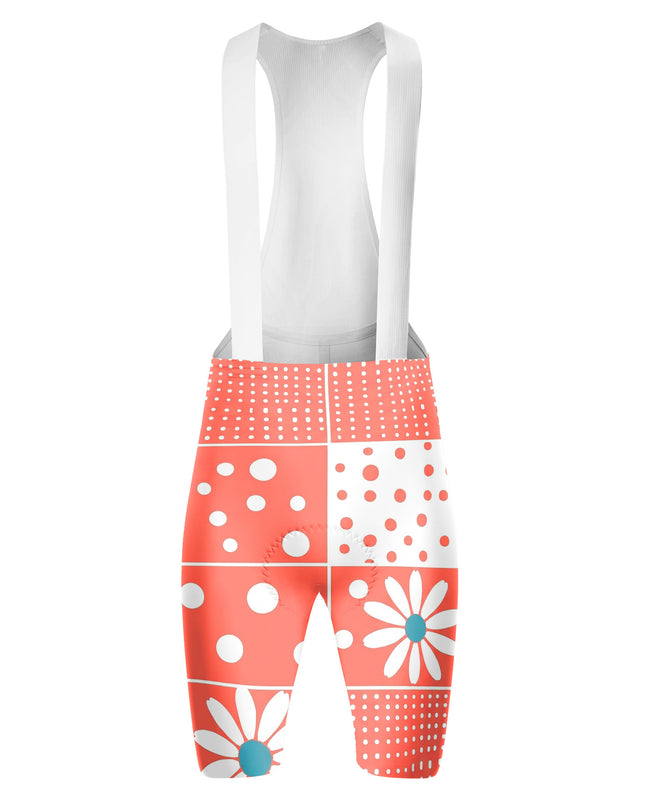 ROCKBROS Women's Heart and Daisy Patchwork Short Sleeve Cycling Set
