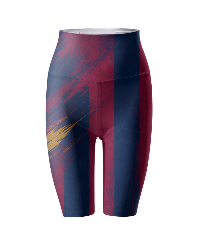 ROCKBROS Women's Abstract Striped Graphic Navy Burgundy Yoga Pants