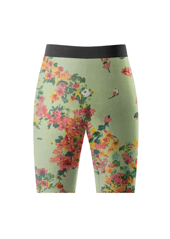 ROCKBROS Women's Vintage Floral Print Short Sleeve Cycling Set