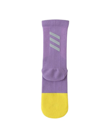 One Size Reflective Stripe Mid-Calf Cycling Socks