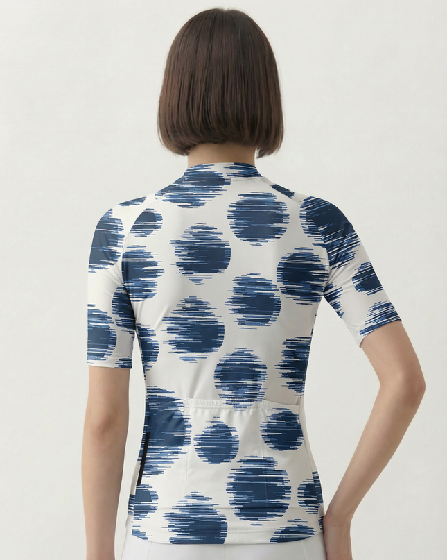 RockBros Women's "Glitch Dot" Kinetic Digital Print Cycling Jersey