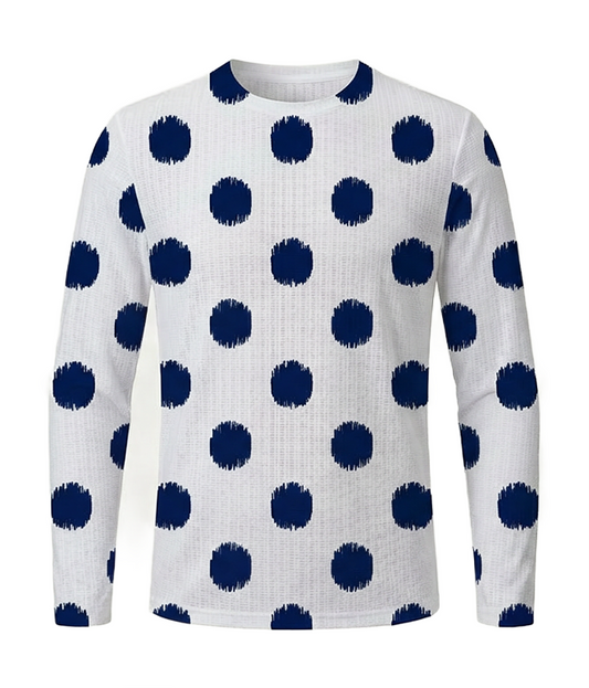 RockBros Men's "Midnight Dots" Artistic Long Sleeve Cycling Jersey