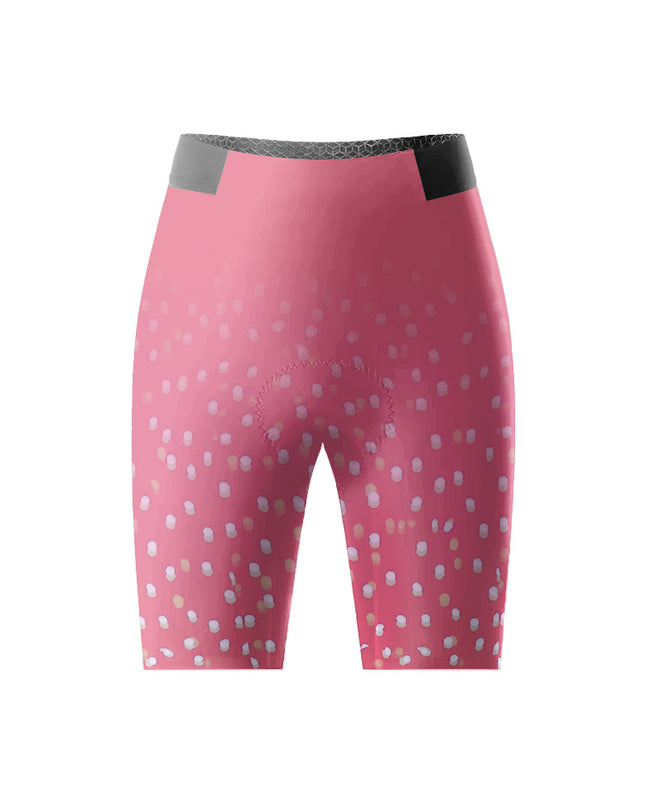 ROCKBROS Women's Short Sleeve Breathable Red Speckled Print Cycling Set