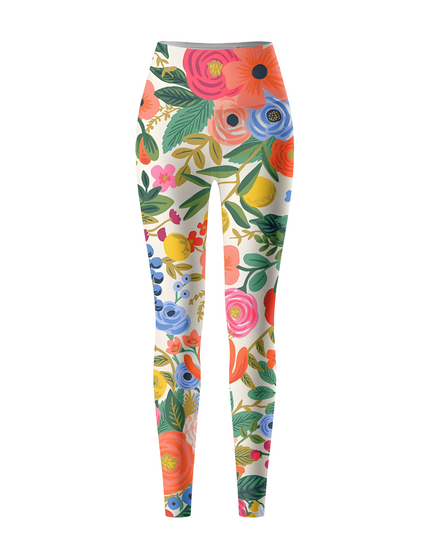 ROCKBROS Women's Wild Garden Vibrant Floral Yoga Leggings
