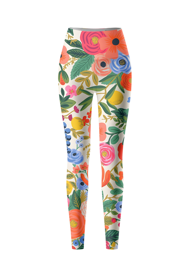 ROCKBROS Women's Wild Garden Vibrant Floral Yoga Leggings