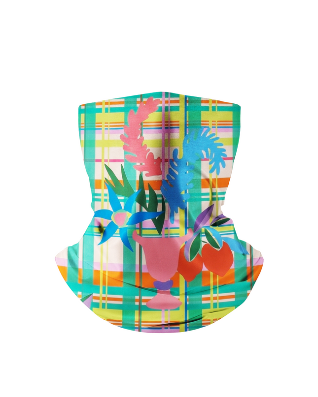 ROCKBROS Plaid Floral Cycling Neck Gaiter