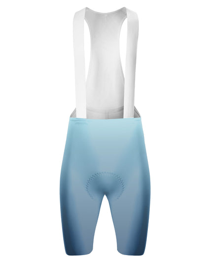 ROCKBROS Men's Sky Blue Gradient Compression Cycling Bibs