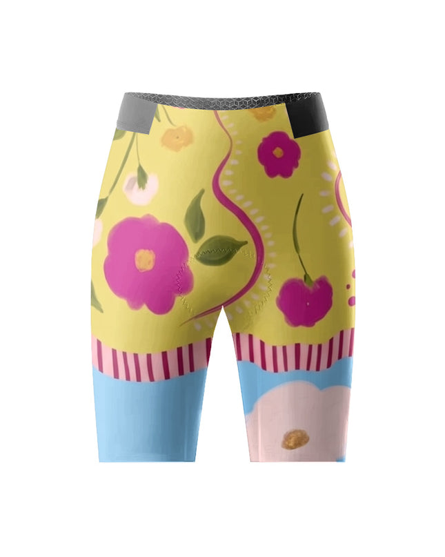 ROCKBROS Women's Vibrant Floral Short Sleeve Cycling Set