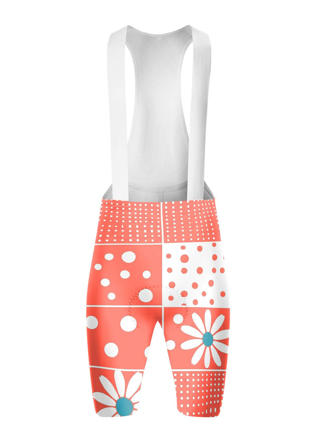 ROCKBROS Women's Patchwork Floral Print Cycling Bibs