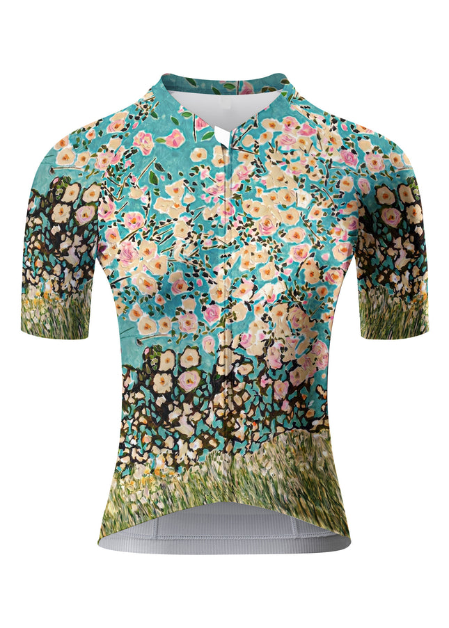 ROCKBROS Women's Impressionist Floral Oil Painting Cycling Set