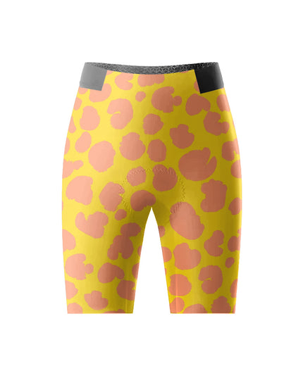 ROCKBROS Women Leopard Print Cycling Jersey Short Sleeve Breathable Bike Set