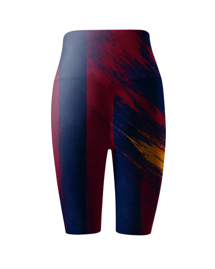 ROCKBROS Women's Abstract Striped Graphic Navy Burgundy Yoga Pants