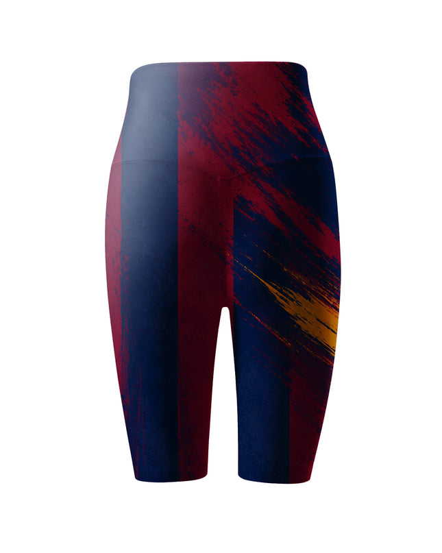 ROCKBROS Women's Abstract Striped Graphic Navy Burgundy Yoga Pants