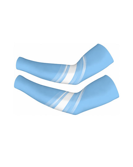 ROCKBROS Aero Nautical Stripe Sky Blue White Performance Sleeves