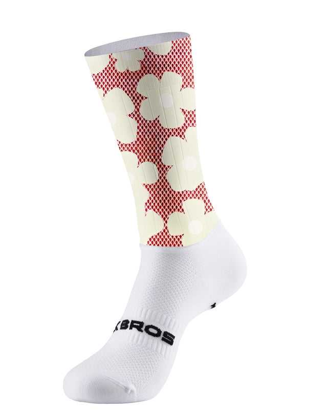 ROCKBROS Women's Retro Daisy Mesh Print Short Sleeve Cycling Set