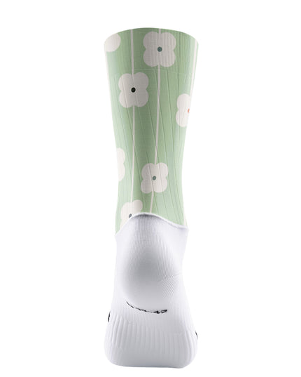 ROCKBROS Women's Mint Green Floral Striped Breathable Cycling Set