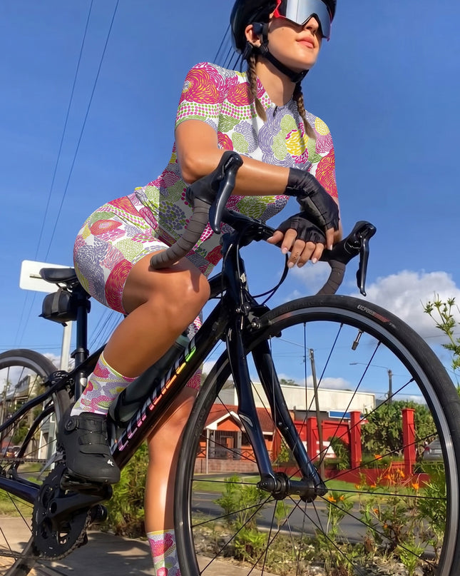 ROCKBROS Dot Floral Print Socks