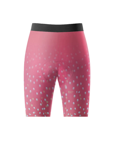 ROCKBROS Women's Short Sleeve Breathable Red Speckled Print Cycling Set