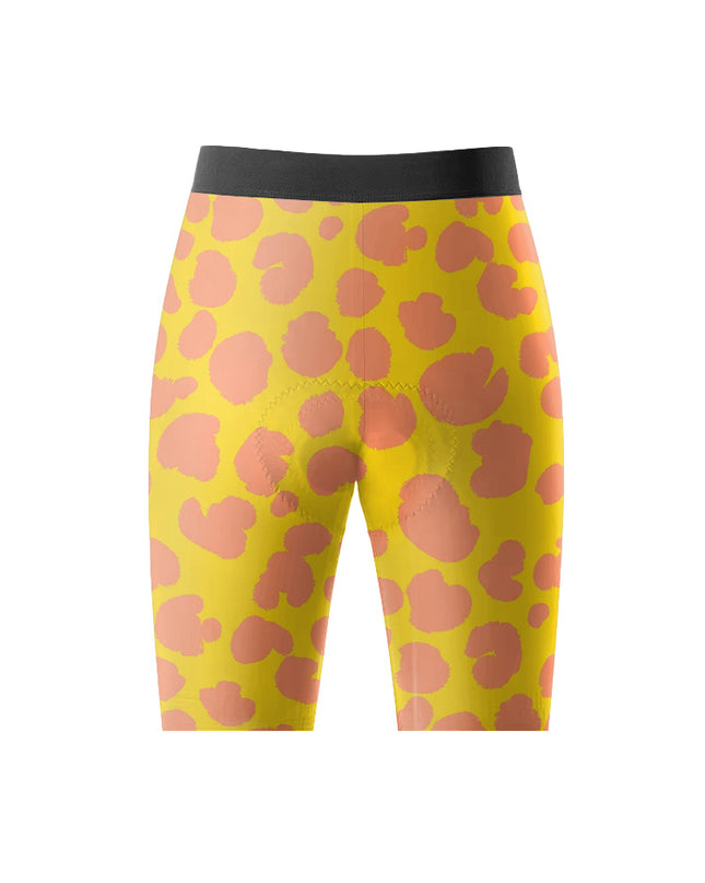 ROCKBROS Women Leopard Print Cycling Jersey Short Sleeve Breathable Bike Set