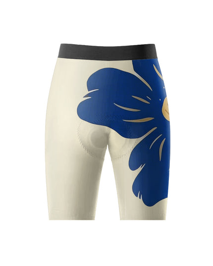 ROCKBROS Women Blue Floral Short Sleeve Cycling Set