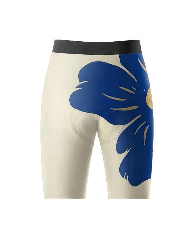 ROCKBROS Women Blue Floral Short Sleeve Cycling Set