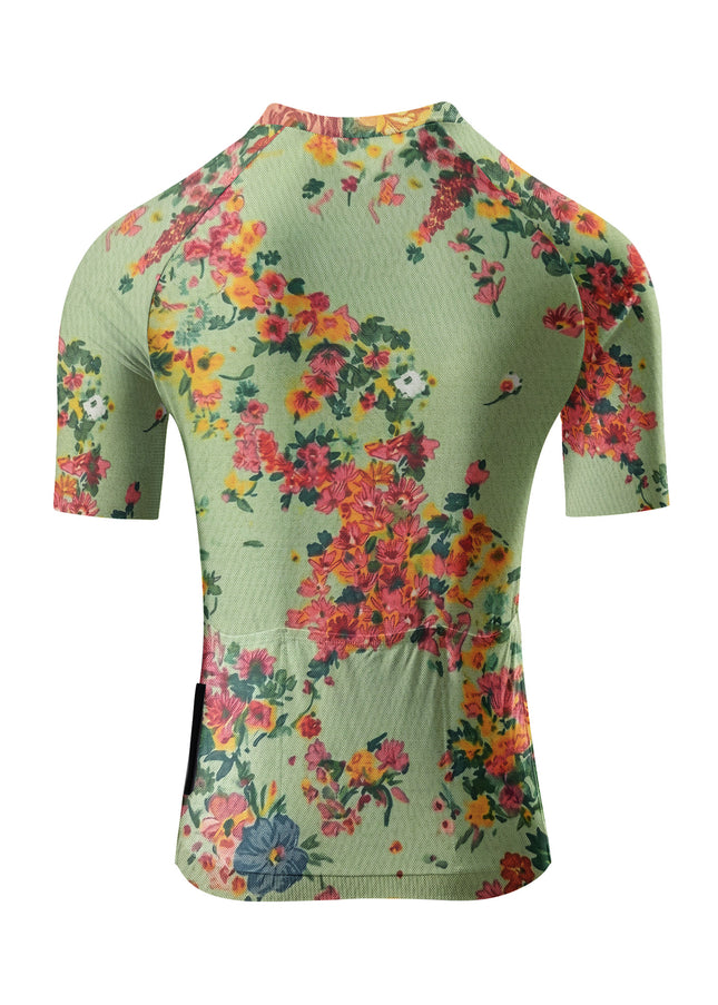 ROCKBROS Women's Vintage Floral Print Short Sleeve Cycling Set